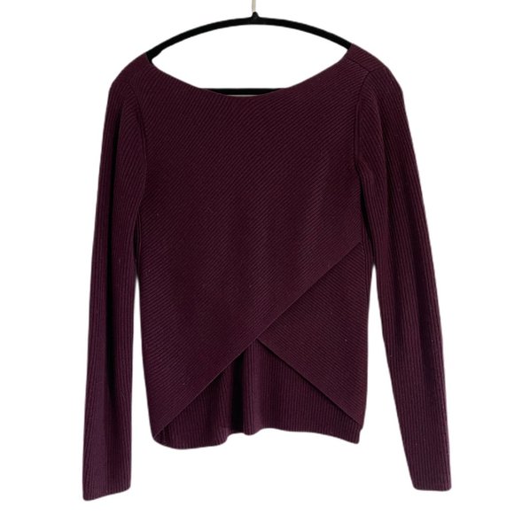 Babaton Kitano Cross Back Sweater - Burgundy - Picture 1 of 7